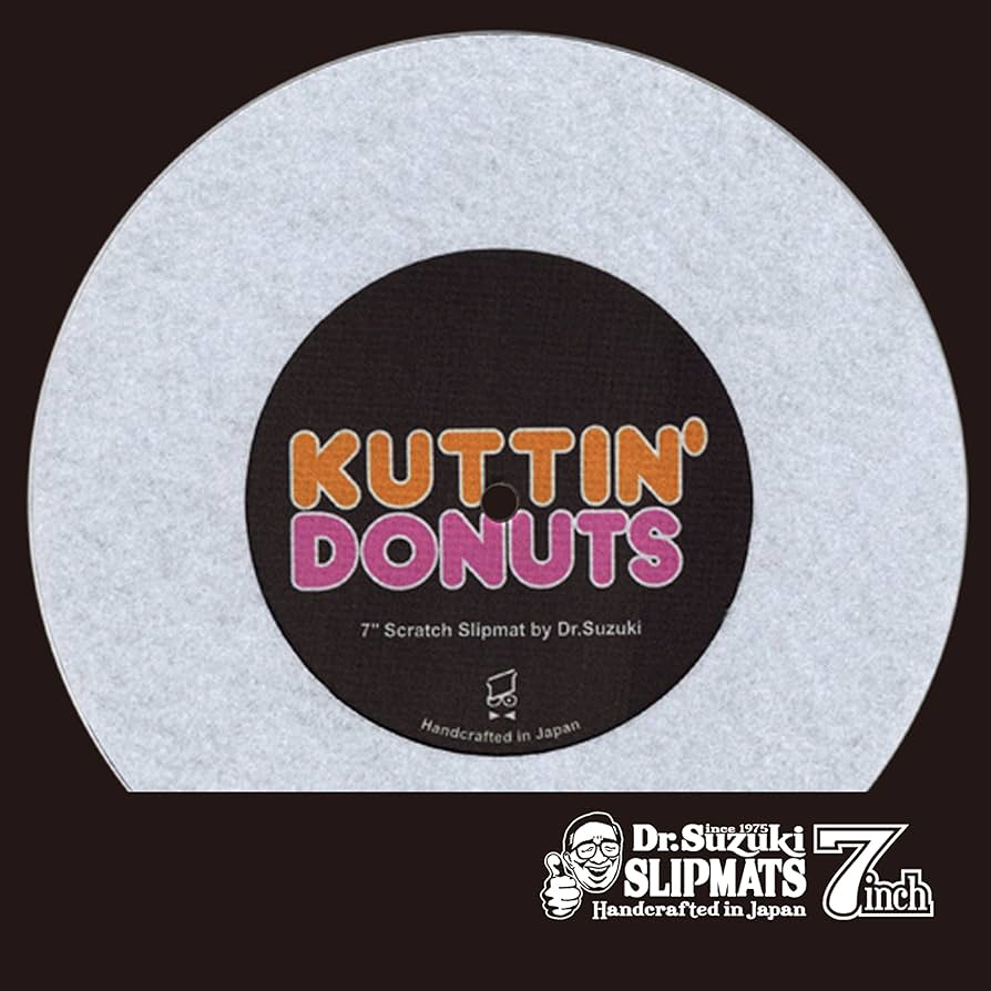 Amazon.co.jp: Dr.SUZUKI Kuttin' Donuts 7' Slipmat White 7インチ用