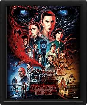 Amazon.co.jp: Pyramid International Stranger Things フレーム入り3D