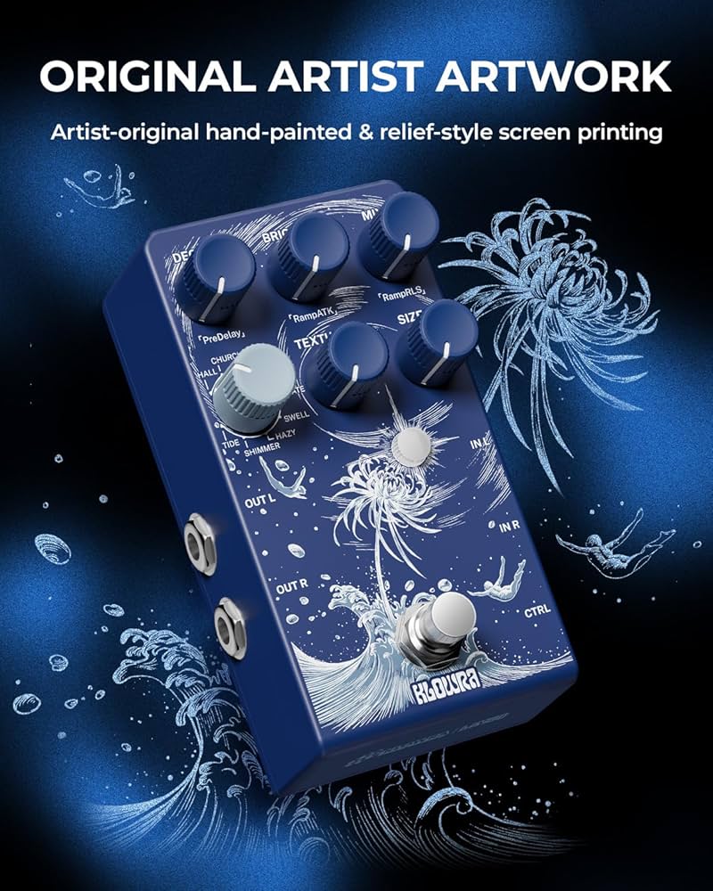 Amazon.com: Klowra Limbo Reverb Guitar Pedal for Electric Guitar