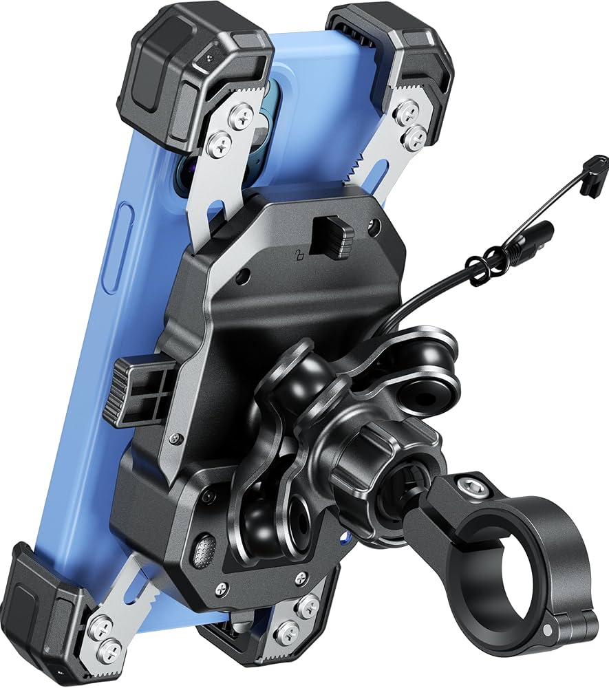 Amazon.co.jp: Kaedear(カエディア) バイク スマホホルダー QI