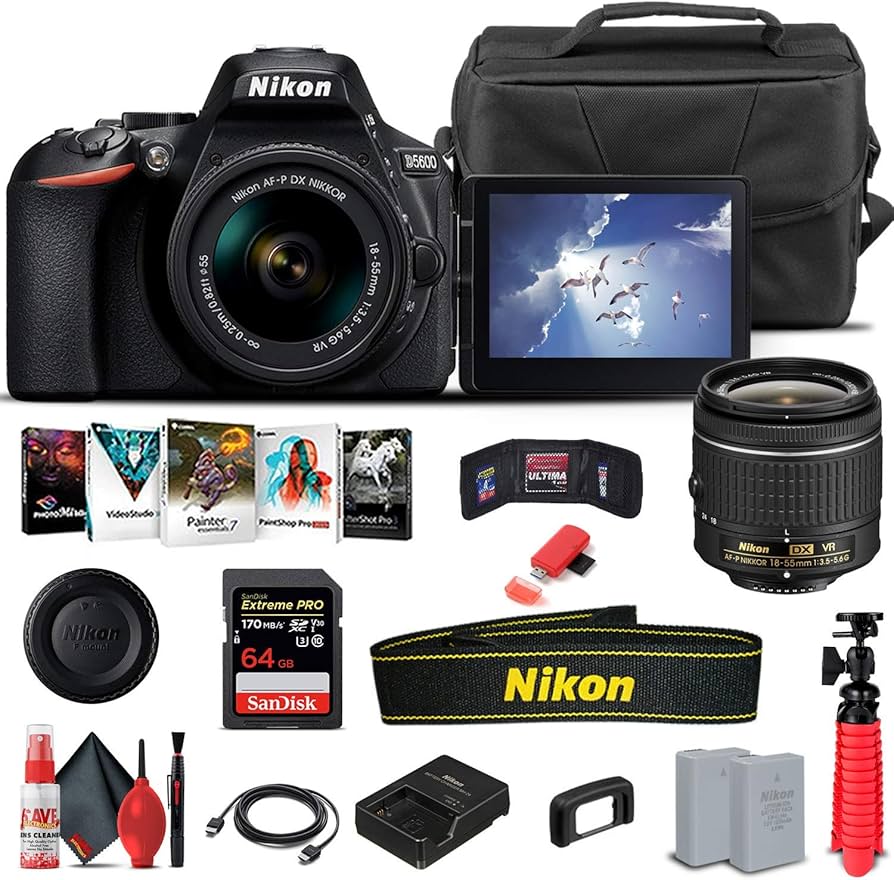 Amazon.com : Nikon D5600 DSLR Camera with 18-55mm Lens (1576) +