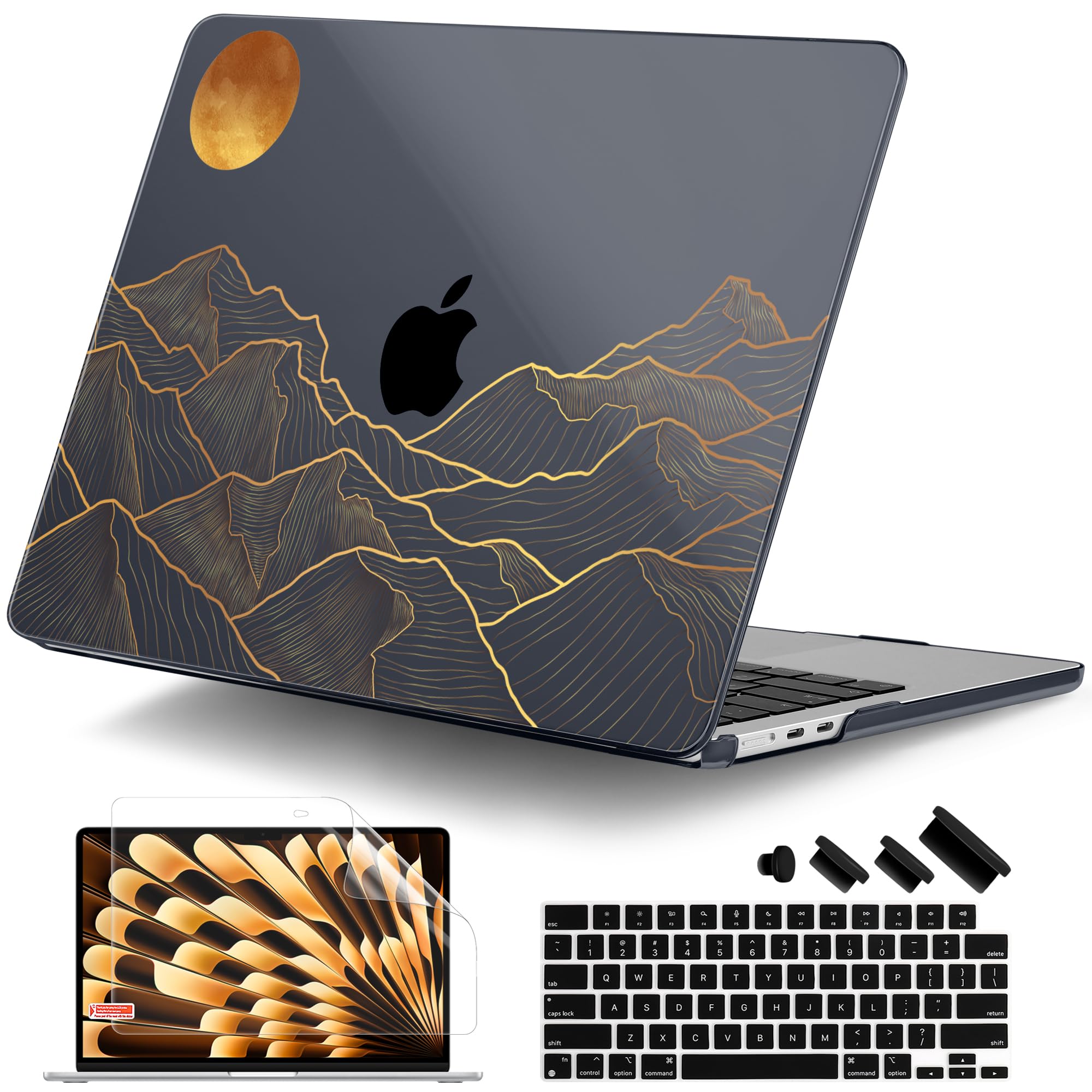 Amazon.com: DONGKE for M4 MacBook Air 13.6 Inch Case 2025 2024