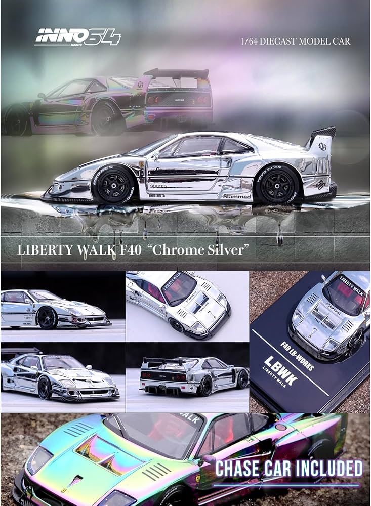 Amazon.co.jp: Inno Models LBWK (リバティウォーク) F40 クロム