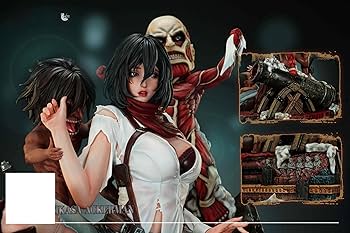 Amazon | ミカサ・アッカーマン フィギュア 1/4スケール 塗装済み完成