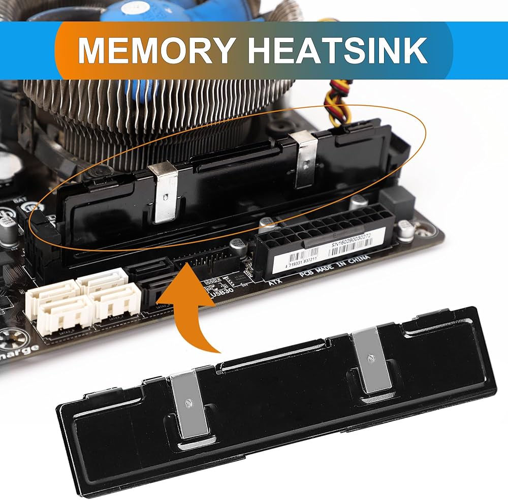 Amazon.co.jp: uxcell 1PC メモリヒートスプレッダーアルミ