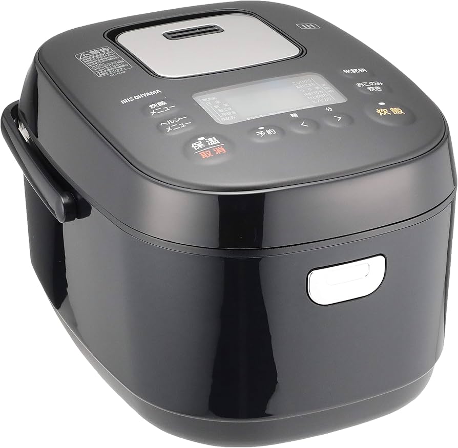 Amazon | IHジャー炊飯器 5.5合 RC-IK50-B ブラック | アイリス