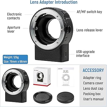 Amazon.com : VILTROX NF-M1 Lens Adapter, Auto Focus Lens Converter