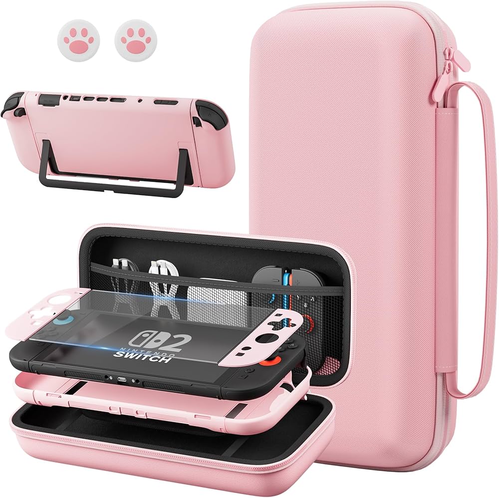 Amazon.com: FANPL Pink Case Bundle for Nintendo Switch 2 (2025