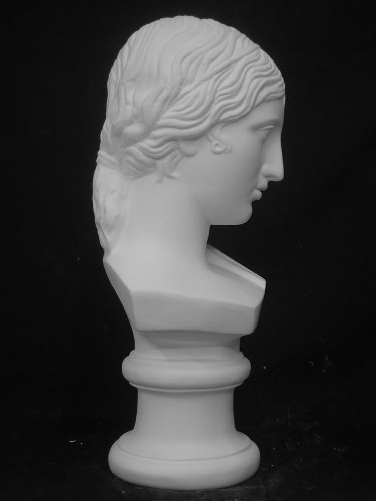 Amazon.co.jp: 石膏像 K－141 ギリシャ少女胸像 H．52cm