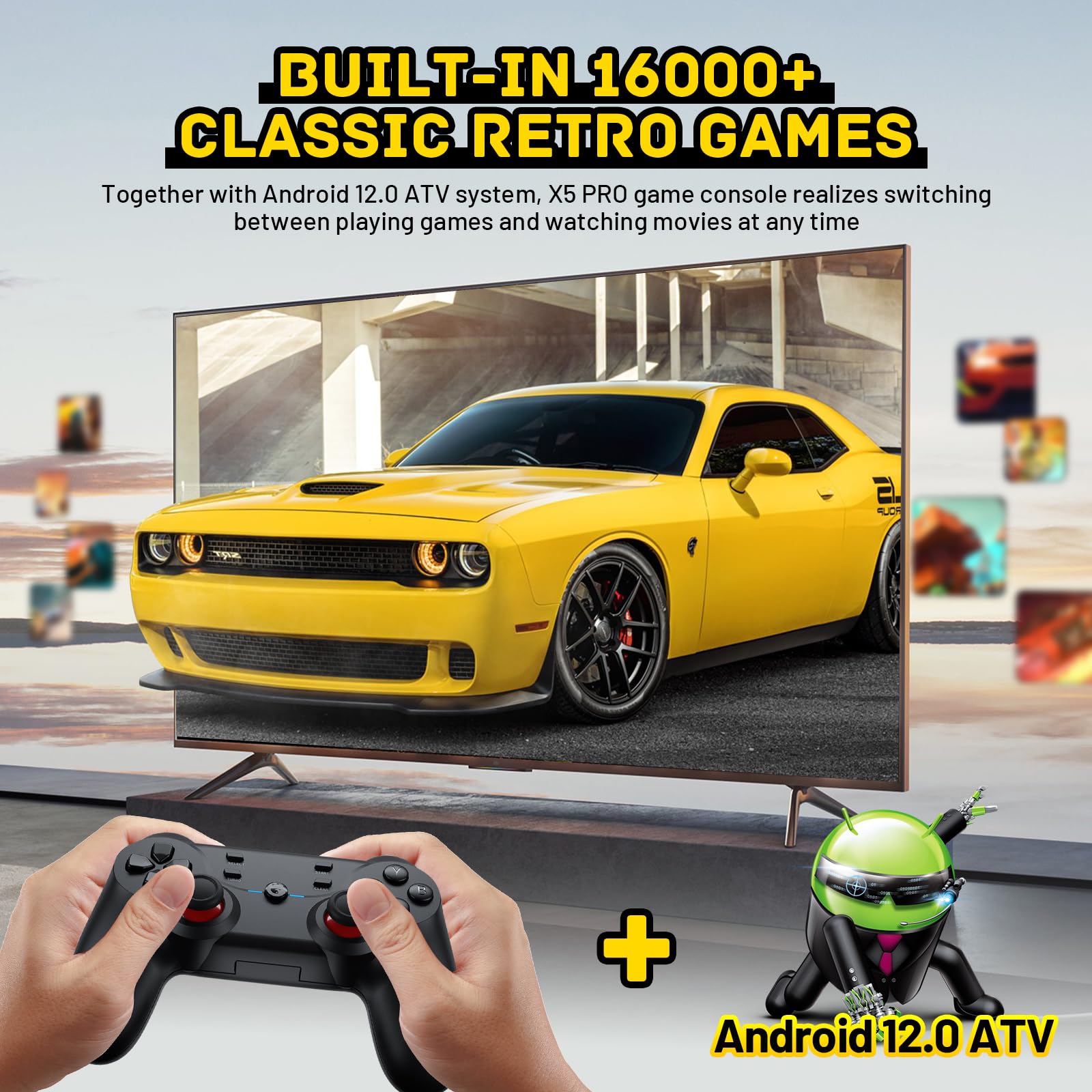 Kinhank Super Console X5 PRO Retro Game Console with 16000+Games