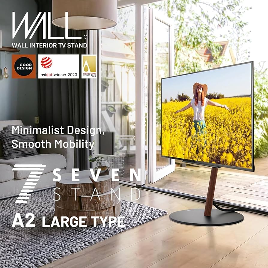 Amazon.com: WALL Seven Stand A2 Large Type | Minimalist Rolling TV