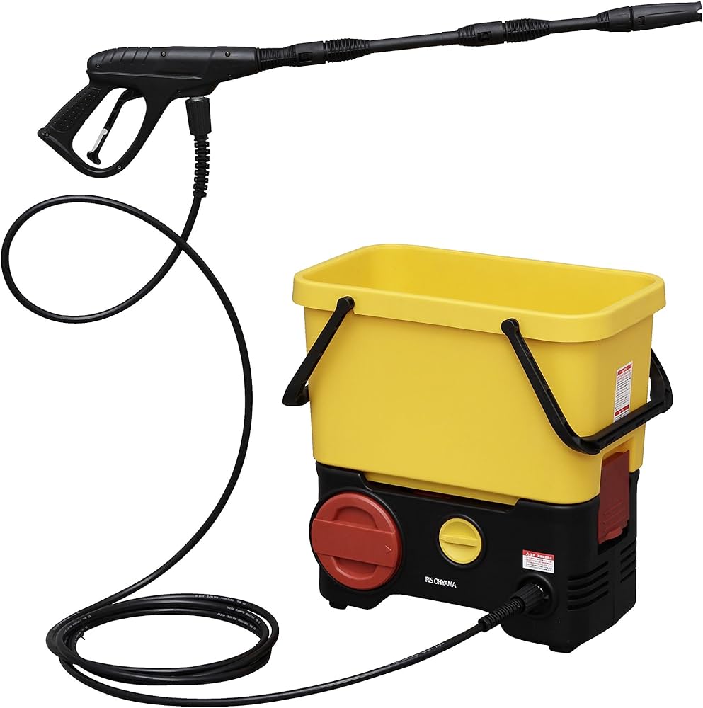Amazon | アイリスオーヤマ タンク式高圧洗浄機充電タイプ イエロー