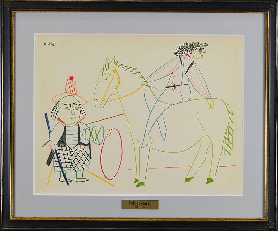 Amazon.co.jp: パブロ ピカソ 『 人間喜劇 より Ⅲ 』 絵画 本 版画