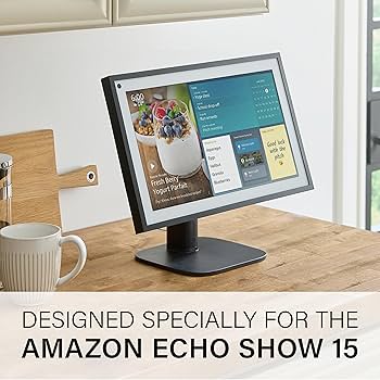 Amazon.co.jp: 【Echo Show 15用】スタンド｜上下角度調整、横回転機能