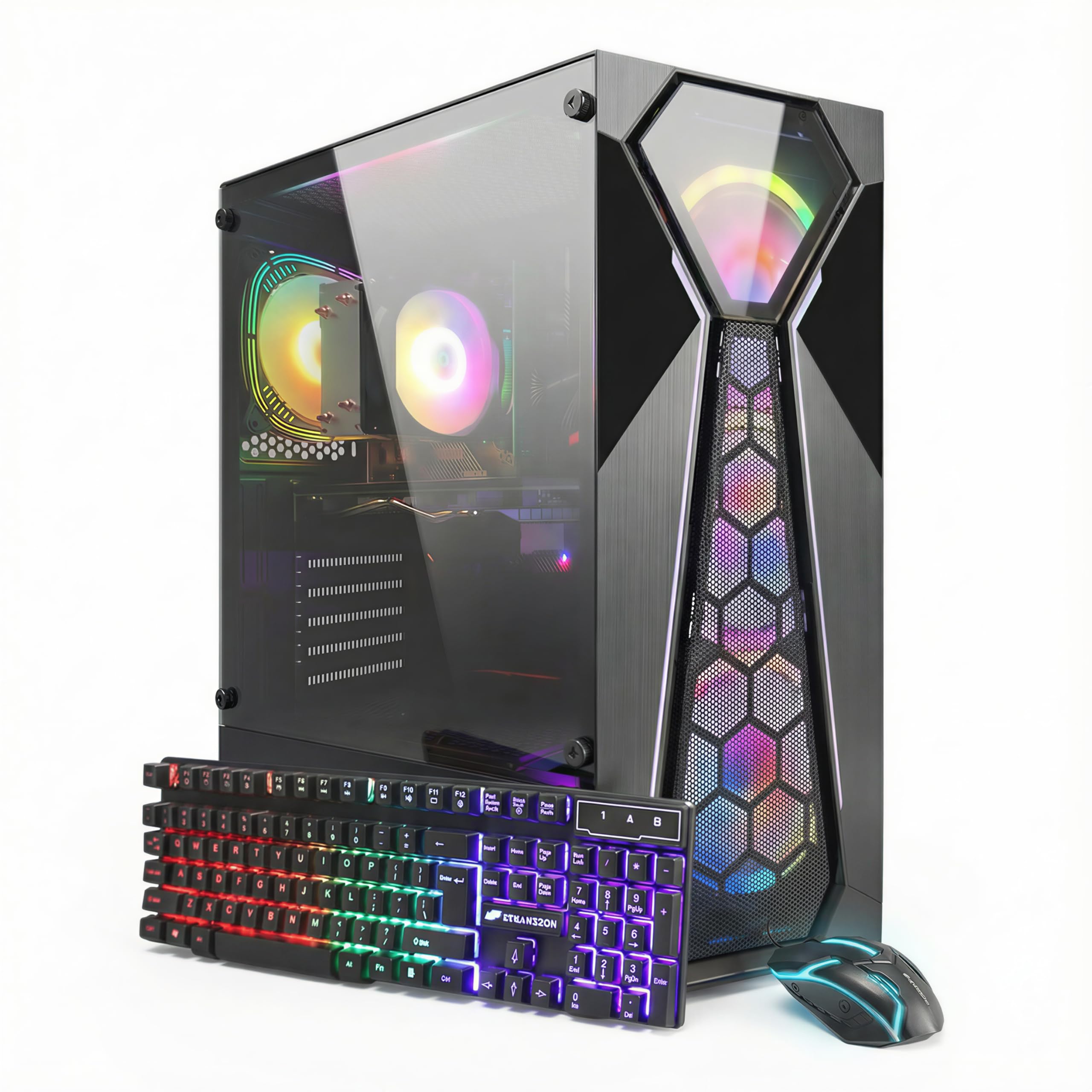 Amazon.com: STGAubron Gaming PC Computer Desktop, AMD Ryzen 5 5500