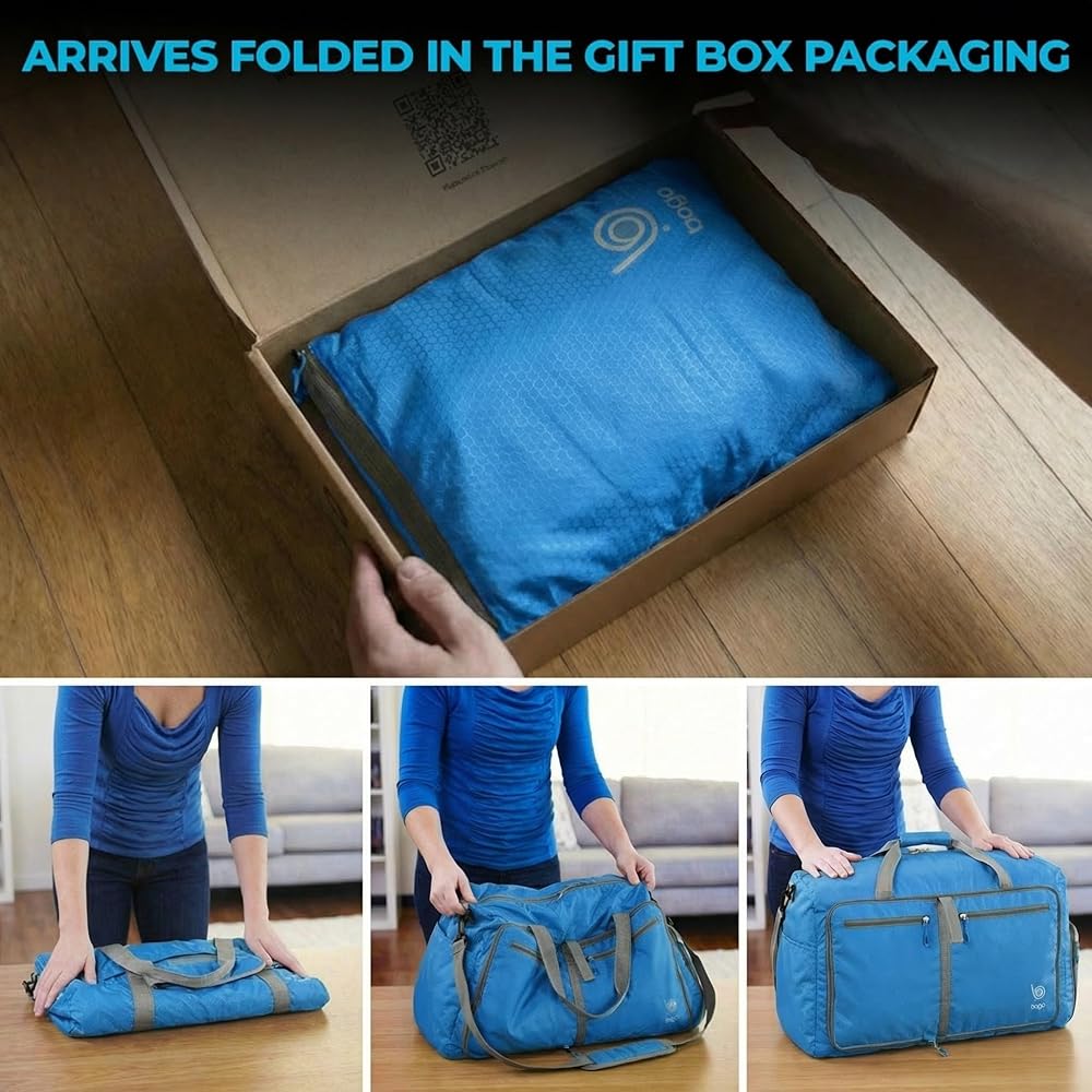 Amazon.com | Bago Large Foldable Duffel Bags for Traveling Women
