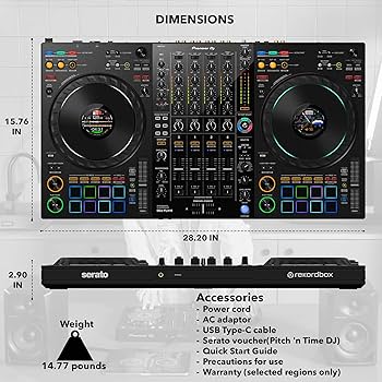 Amazon.com: Pioneer DDJ-FLX10 DJ Controller - Black Bundle with
