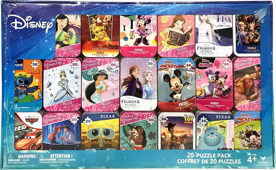 Amazon.co.jp: 【コストコ】ディズニー キャラクターパズル缶 20 缶