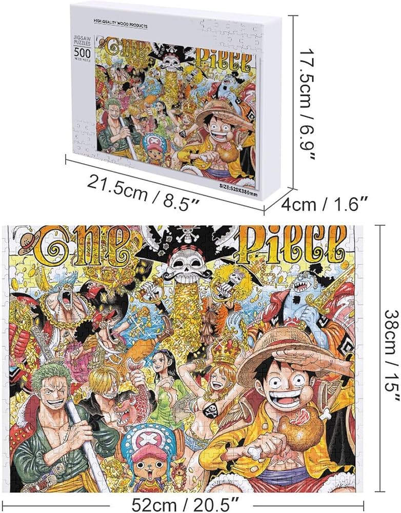 Amazon.co.jp: ワンピース/ONE PIECE 500/1000ピース 木製パズル 減圧