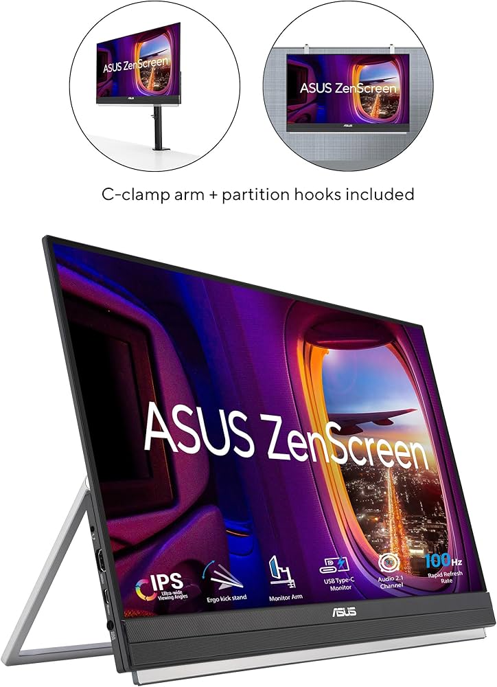 Amazon.com: ASUS ZenScreen 22” (21.5 viewable) 1080P Portable