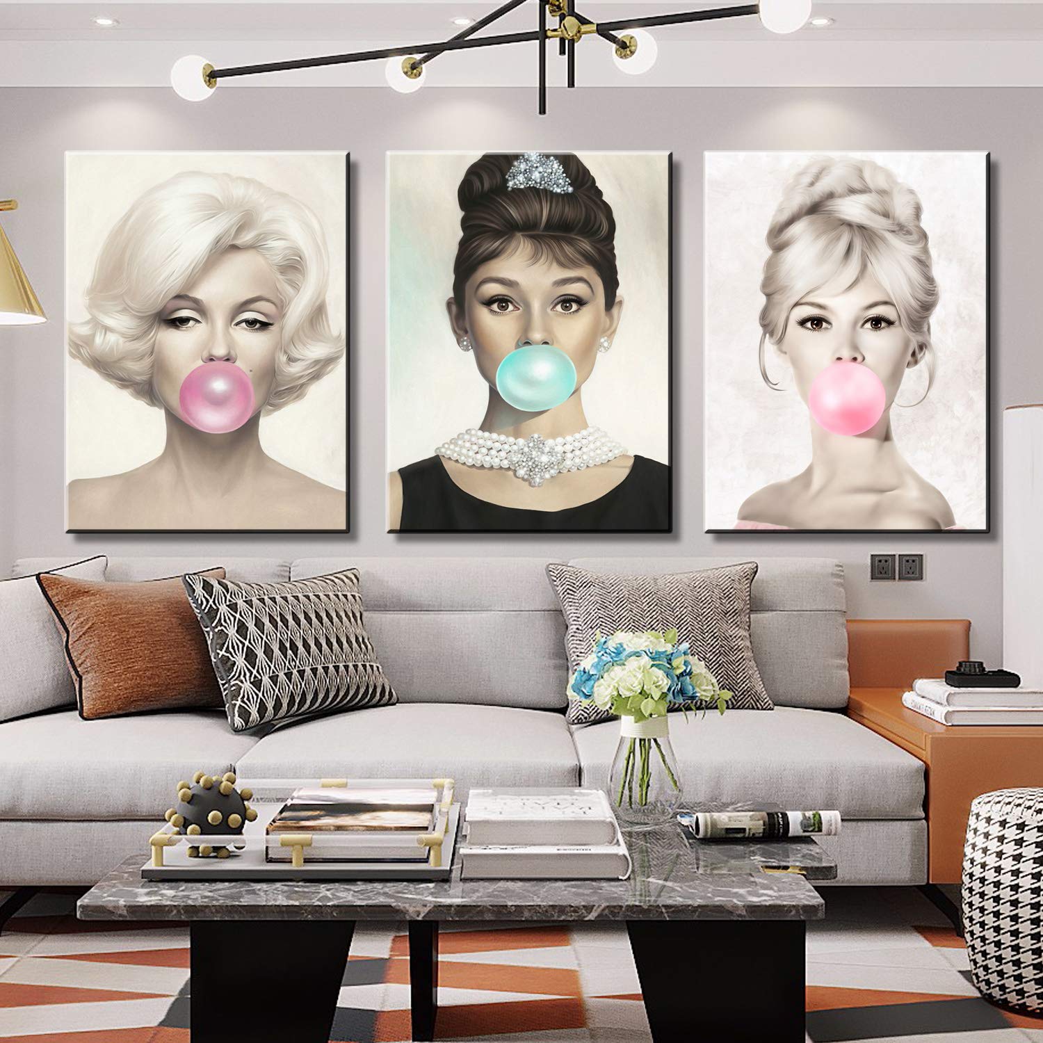 Amazon.co.jp: アートパネル オードリーヘップバーン マリリンモンロー