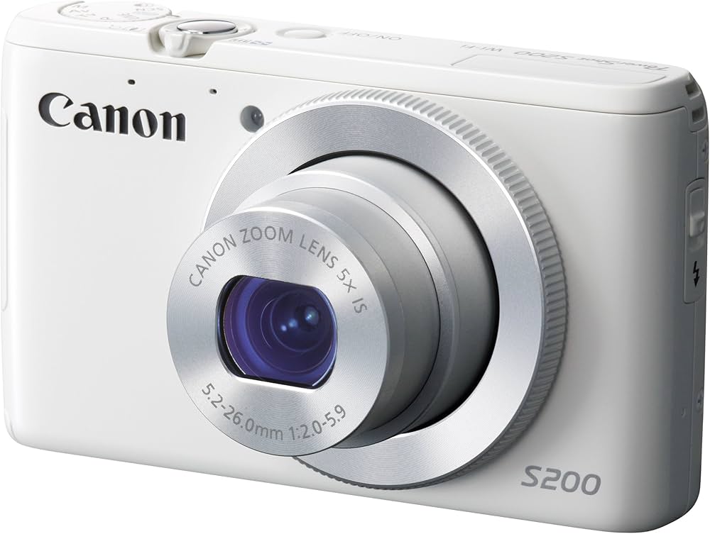 Amazon | Canon デジタルカメラ PowerShot S200(ホワイト) F値2.0 広角