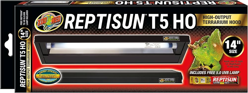 Zoo Med Reptisun T5-Ho Terrarium Hood Reptile Lighting, 14