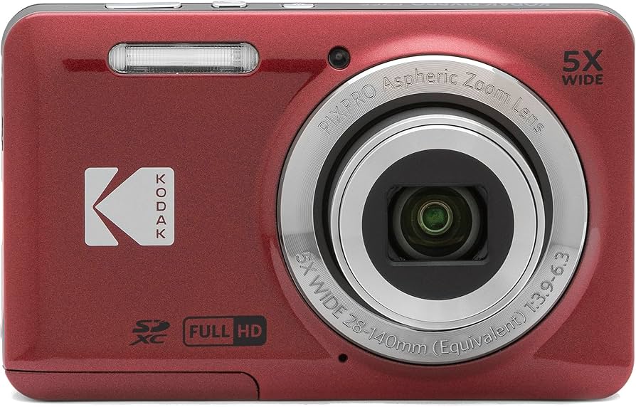 Amazon.com: Kodak PIXPRO FZ55 Roja Cámara digital de 16 MP con