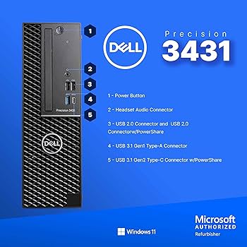 Amazon.com: Dell Precision Workstation PC | Quadro P620 GPU