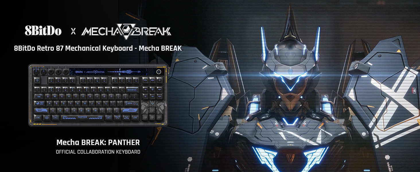 Amazon.com: 8BitDo Retro 87 Mechanical Keyboard with Hot-Swappable