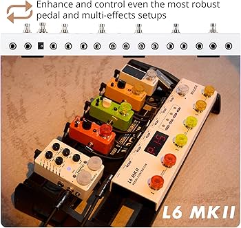 Amazon.com: MOOER L6 MKII Guitar Multi Effects Pedalboard Pedal