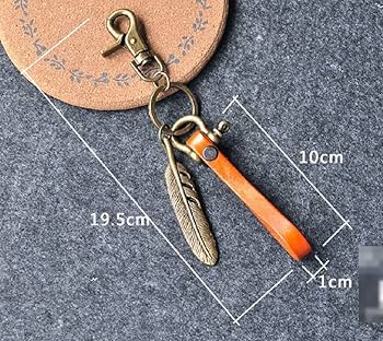 Amazon.co.jp: ZooooM 皮製 羽根 フェザー おしゃれ キーホルダー