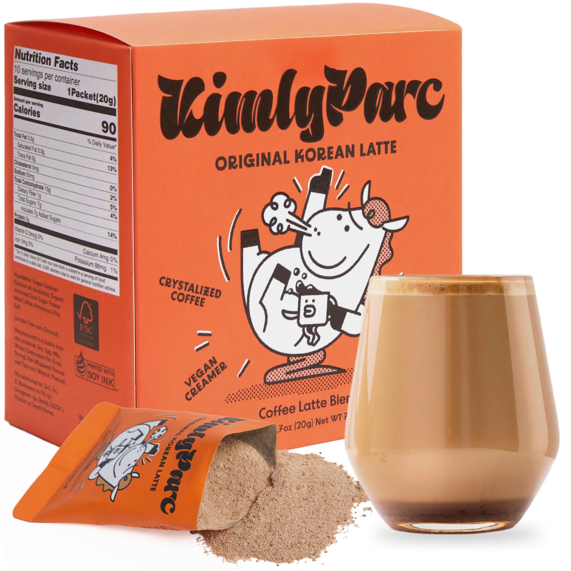 Amazon.com : KimlyParc Vegan Korean Instant Coffee Mix (10 Packets