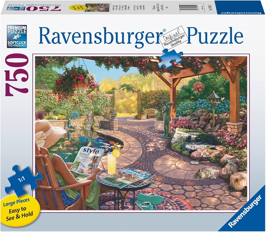 Amazon.com: Ravensburger Cozy Backyard Bliss - 750 Piece Large