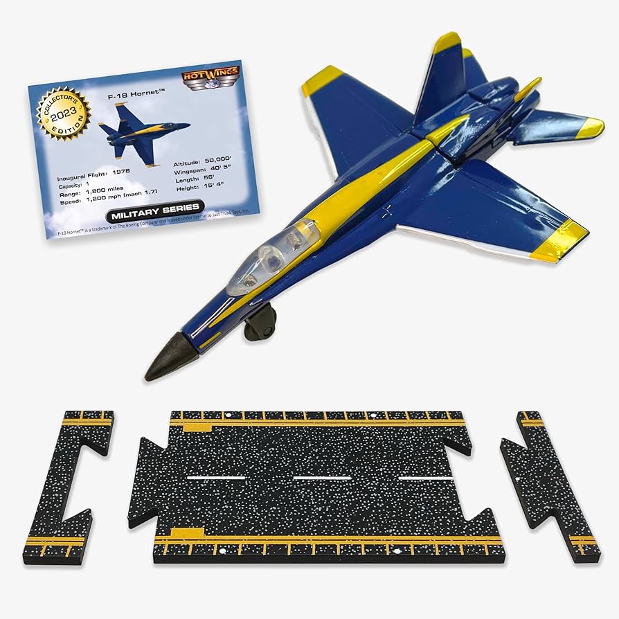 Amazon.com: Hot Wings Planes F-18 Blue Angels with Connectible