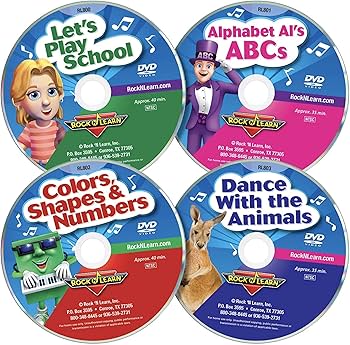 Amazon.com: Preschool 8 DVD Collection by Rock 'N Learn (Nursery