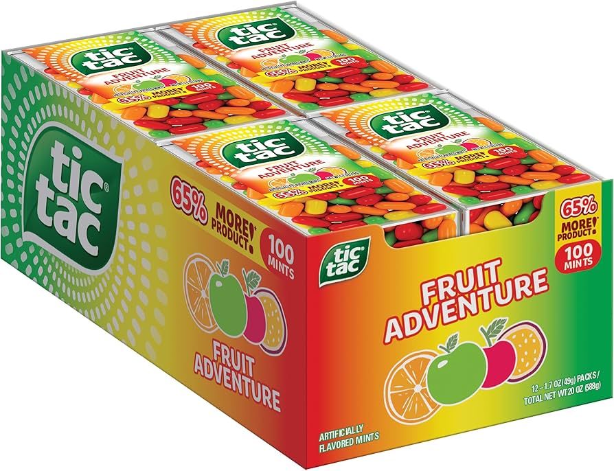 Amazon.com: Tic Tac Fruit Adventure, On-the-Go Pocket-Sized Mints
