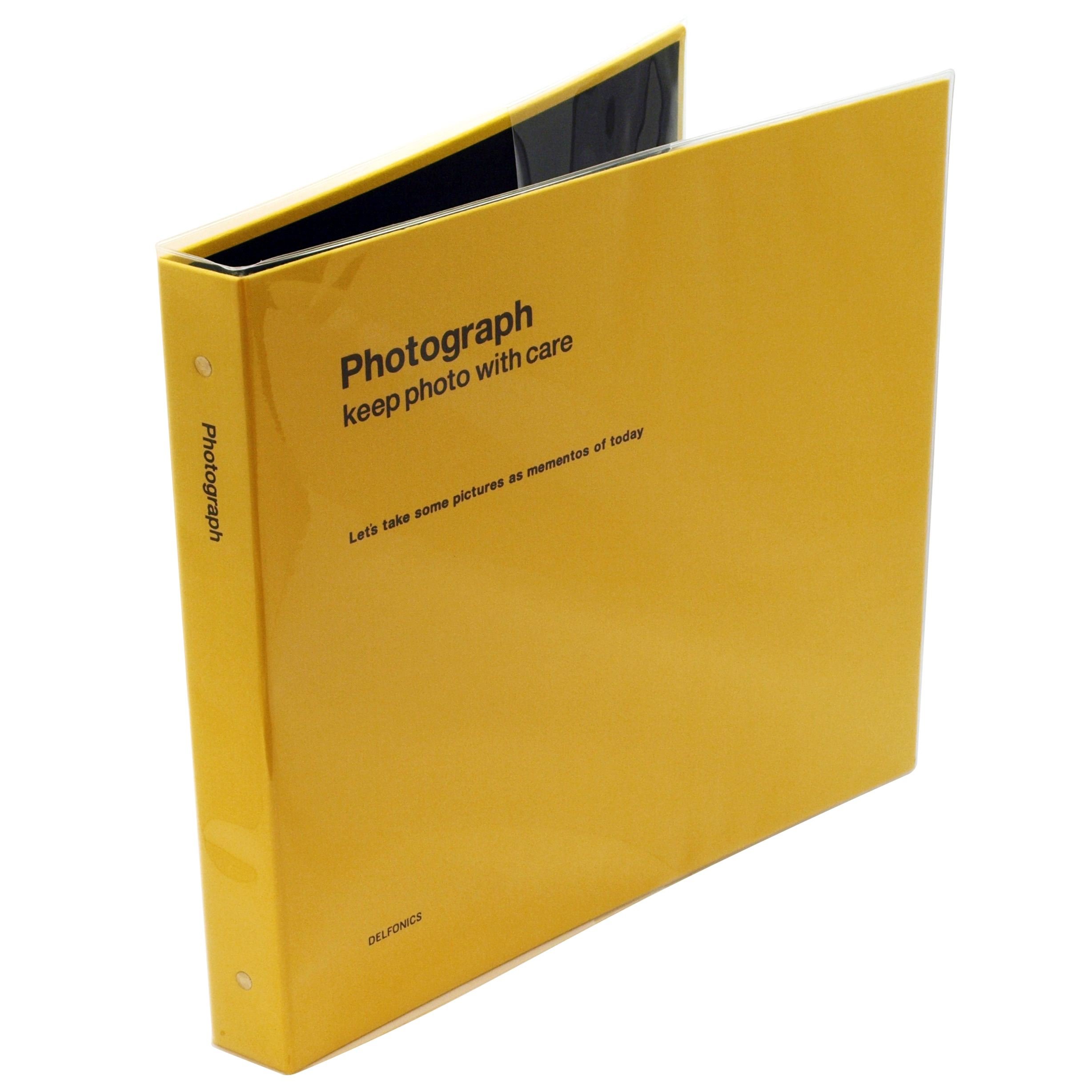 Amazon.co.jp: デルフォニックス PDフォトアルバムリングL イエロー