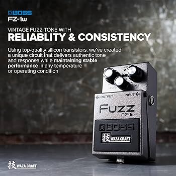 Amazon.com: BOSS FZ-1w FUZZ –Distortion Effects Pedal. All-Analog