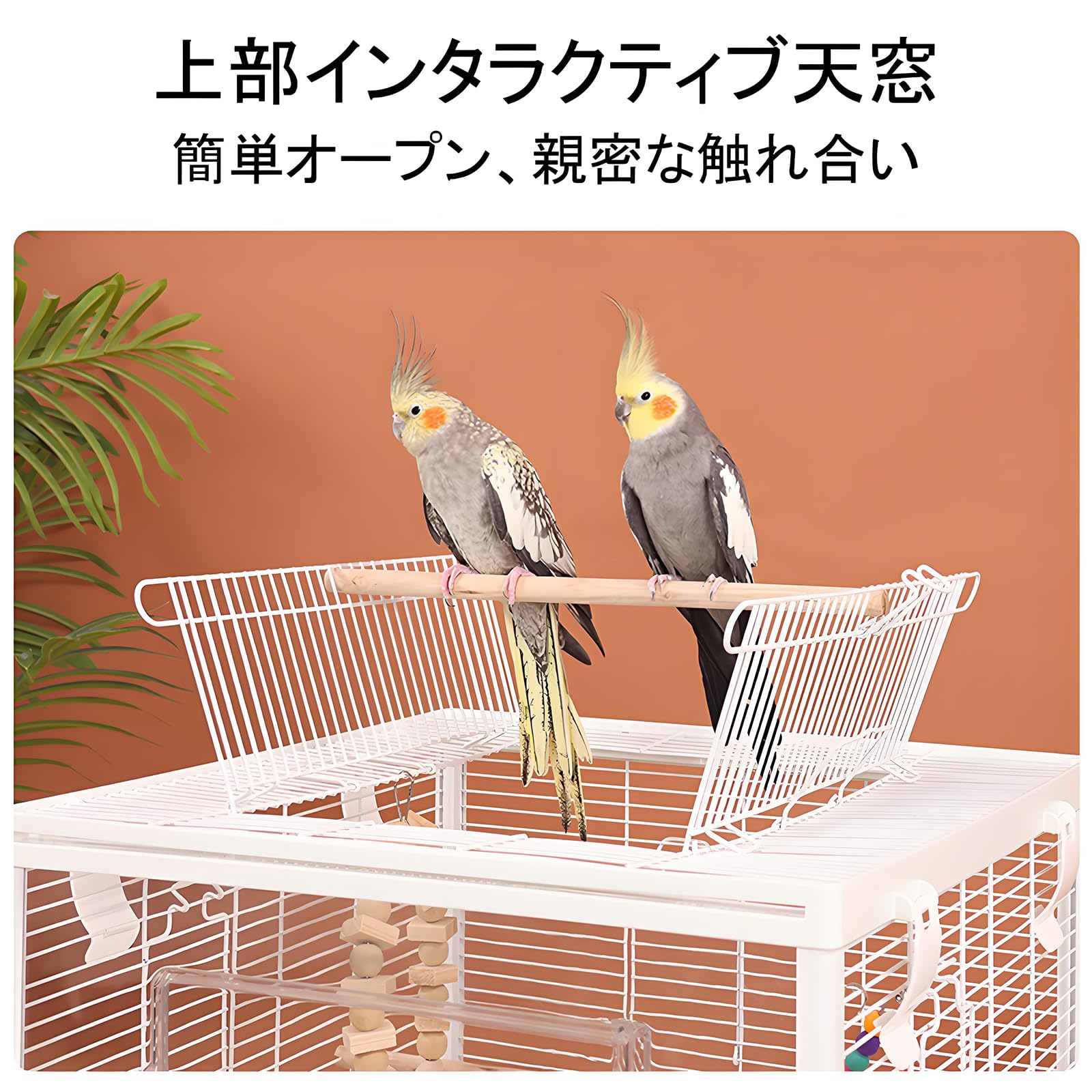 Amazon | Yulezen 全透明アクリルペットケージ キャスター付き 移動