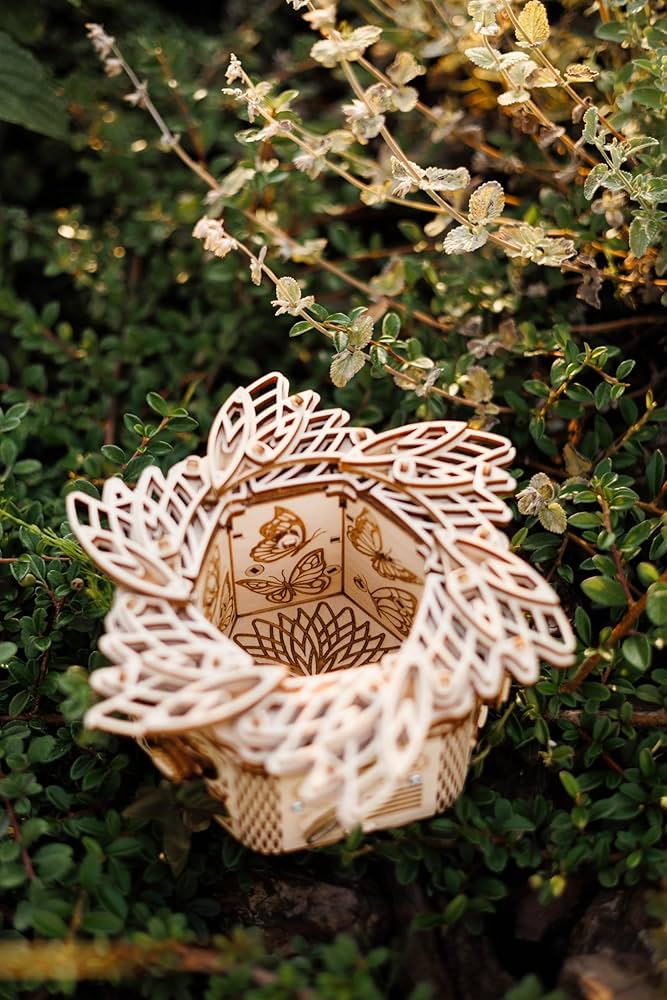 Amazon | Wood Trick ウッドトリック ミステリーフラワー オルゴール