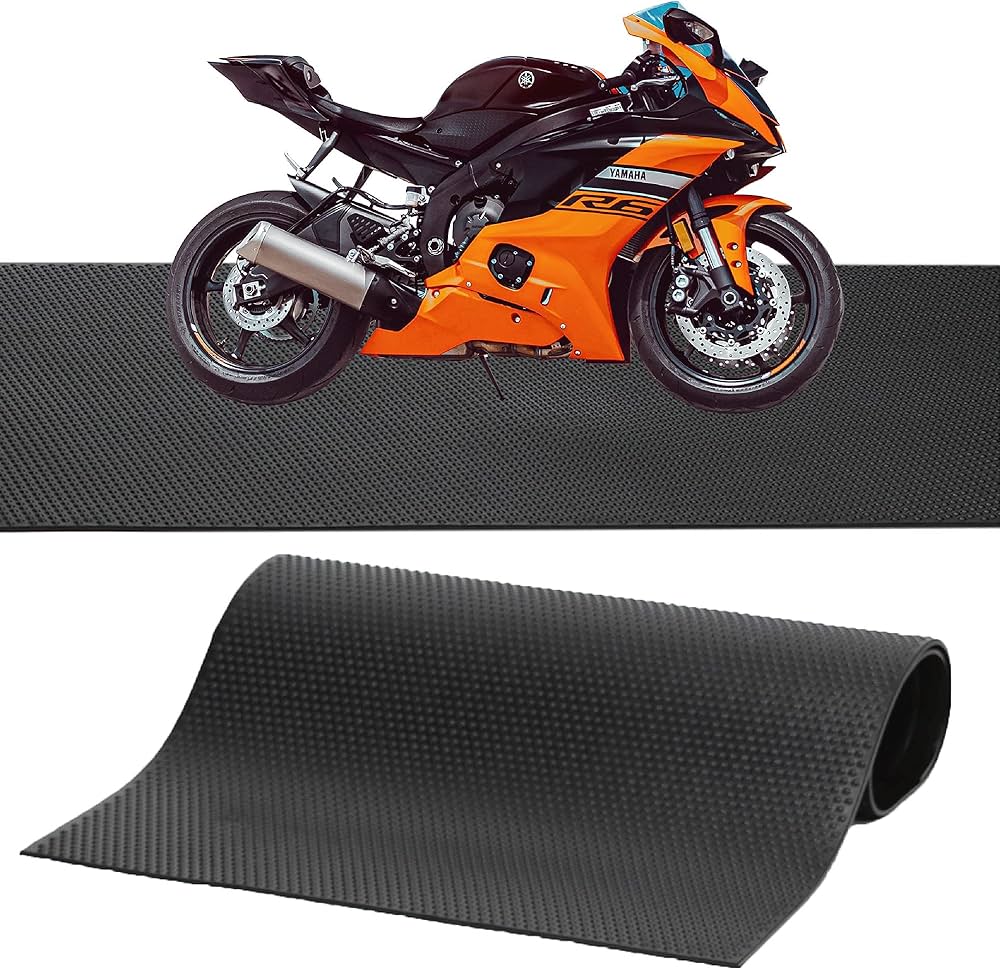 Amazon | ゴムマット 屋外 10mm 1m×2m 25kg バイクマット ガレージ