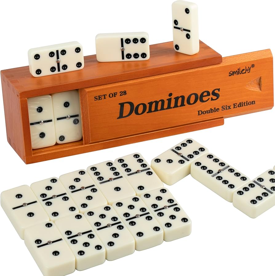 Amazon.com: Smilejoy Dominos Set for Adults -Jumbo Size Dominoes