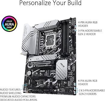 Amazon | ASUS Z790-P ATX マザーボード WiFi 6、PCIe 5.0、DDR5、14+1