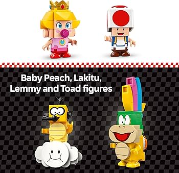 LEGO Super Mario: Mario Kart Baby Peach & Grand Prix Set Home