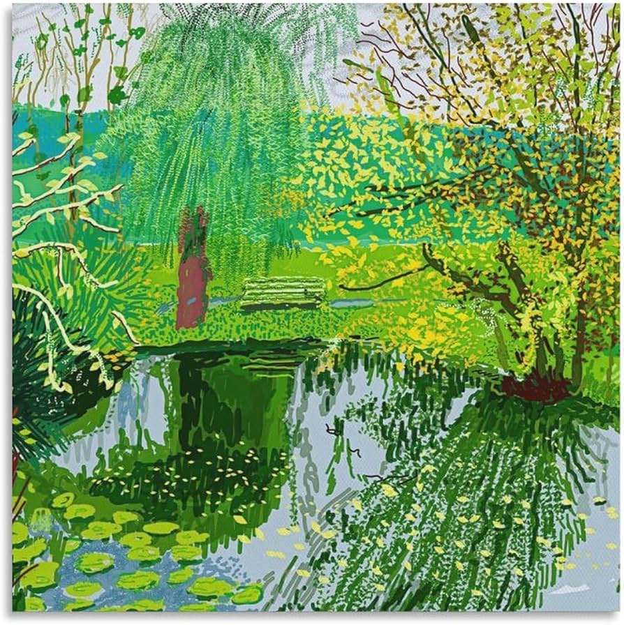 Amazon.co.jp: デイヴィッド・ホックニーDavid Hockney 絵画 自然