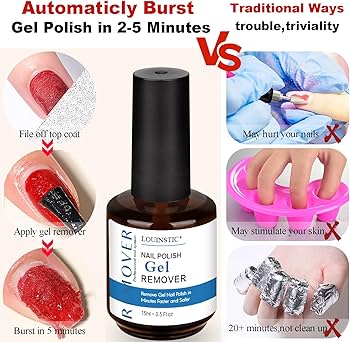 Amazon.com : Gel Nail Polish Remover,Gel Remover for Nails No Need