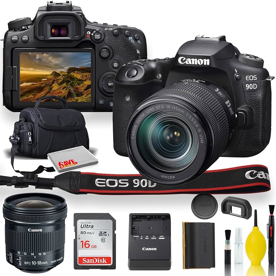 Amazon.com : Canon EOS 90D DSLR Camera with 18-135mm Lens, Canon