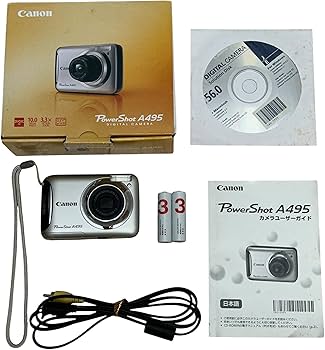 Amazon | PowerShot A495 シルバー Canon | コンパクト 通販