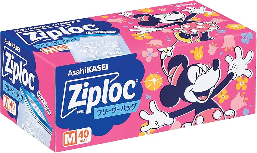 Amazon.co.jp: Ziploc 【限定デザイン】ジップロック フリーザーバッグ